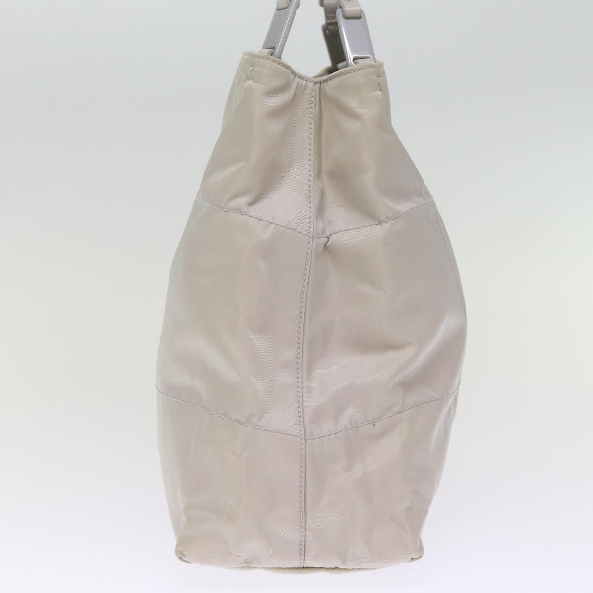 PRD Chain Shoulder Bag Nylon Gray Auth 74973