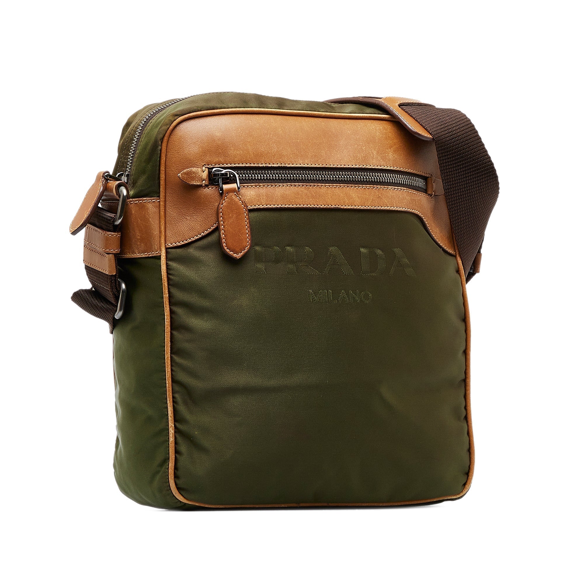 PRD Canapa Logo Tessuto Crossbody Crossbody Bag