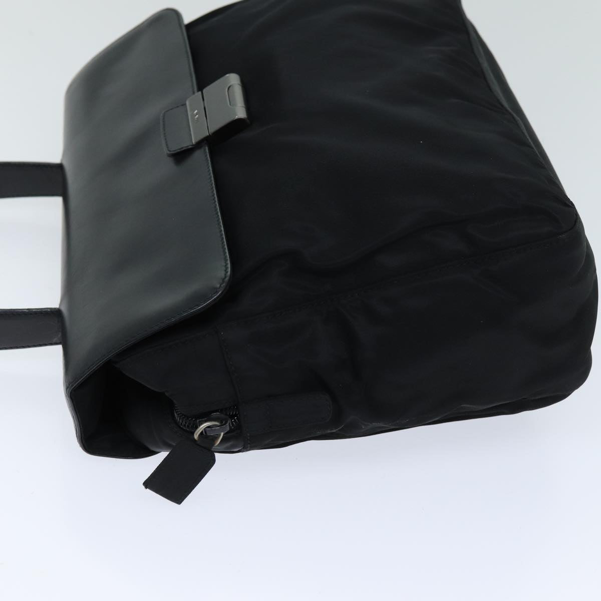 PRD Hand Bag Nylon Black Auth 75647