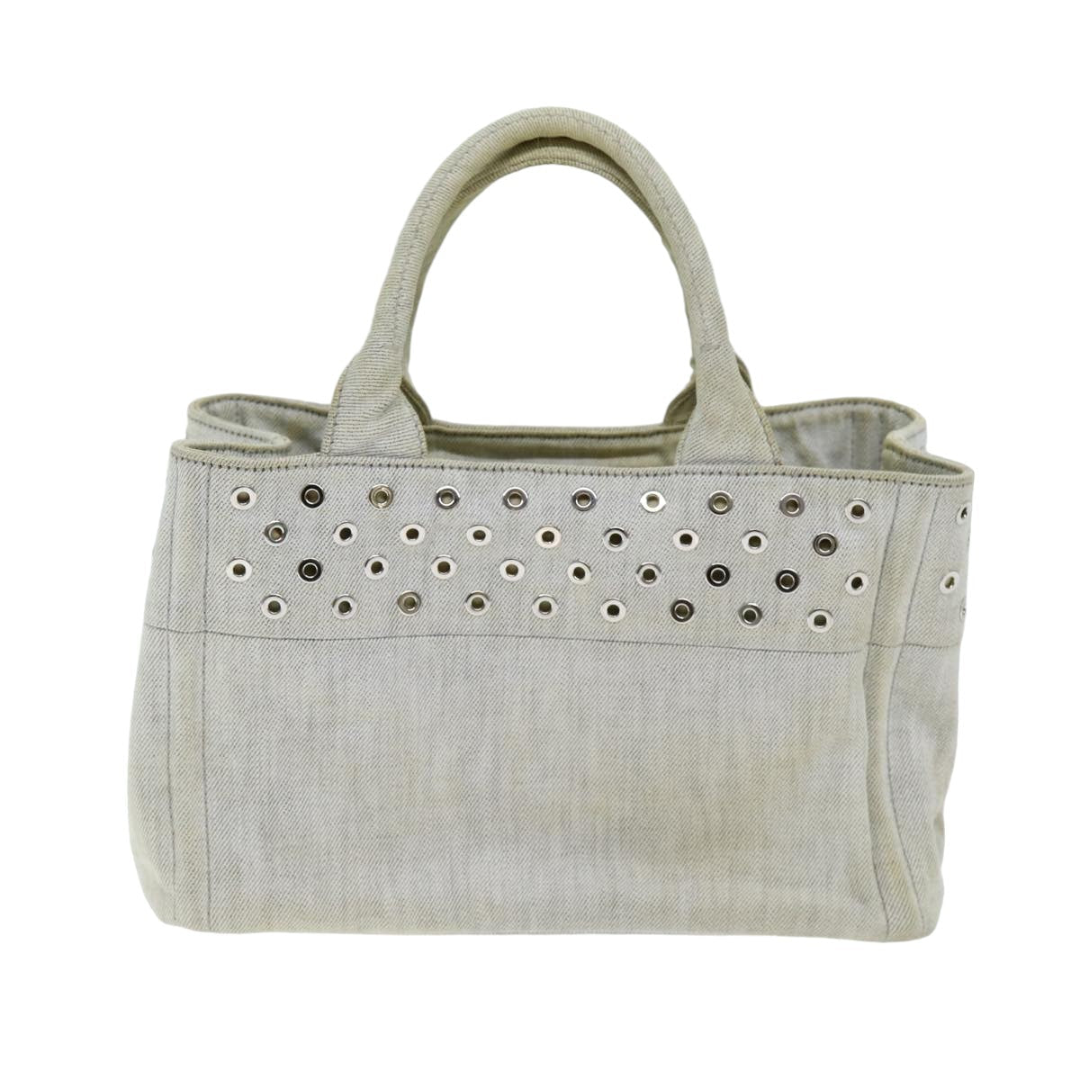 PRD Canapa PM Hand Bag Canvas White Auth 75821