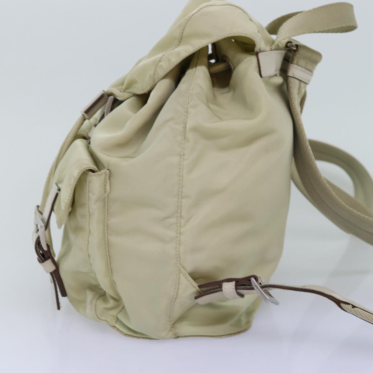 PRD Backpack Nylon Cream Auth 76124