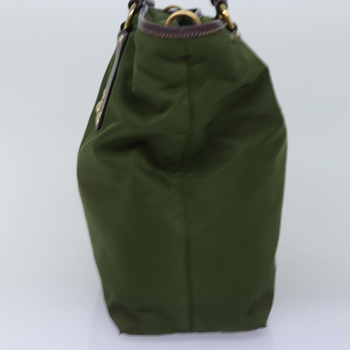PRD Hand Bag Nylon 2way Khaki Auth 76128