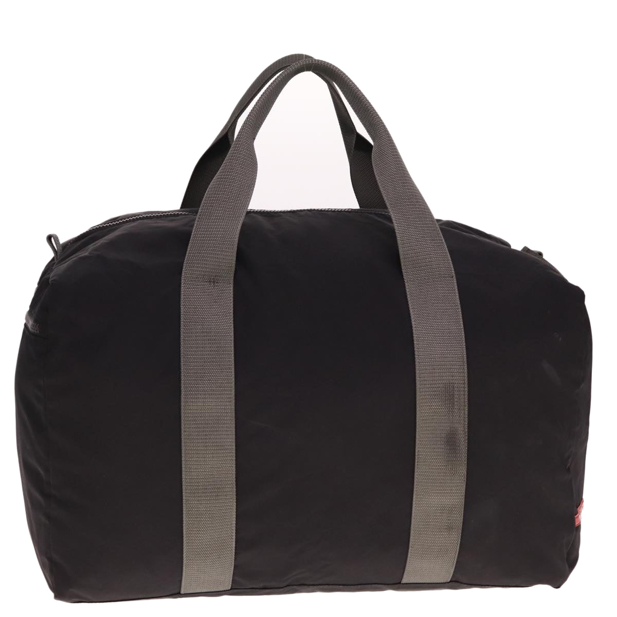 PRD Boston Bag Nylon Black Gray Auth 76178