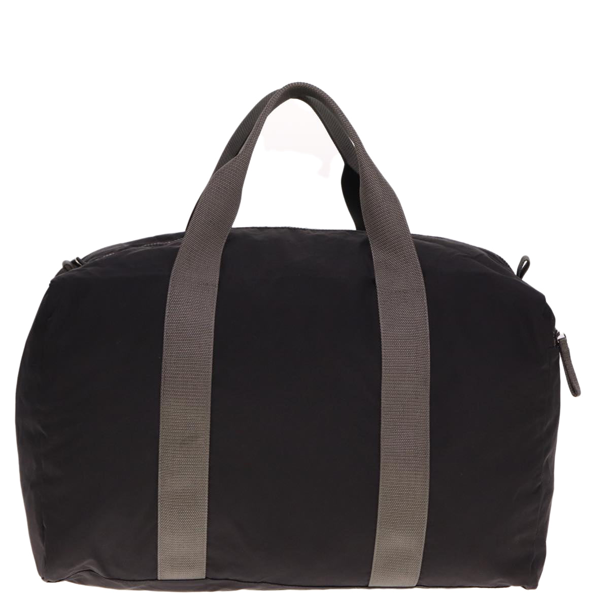 PRD Boston Bag Nylon Black Gray Auth 76178