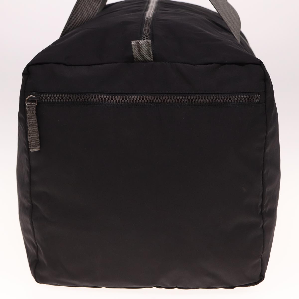 PRD Boston Bag Nylon Black Gray Auth 76178