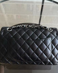 *Full Set, Receipt* CH Classic Flap Small - 23CM Quilted Lambskin Black Silver Hardware Series 27
