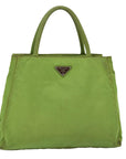 PRD Hand Bag Nylon Green Auth 76574