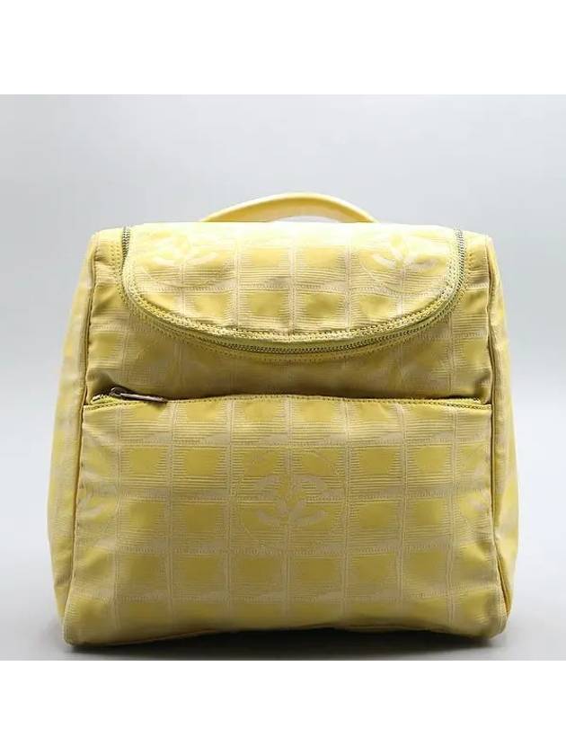 A15958 Yellow color fabric new travel backpack and crossbag CH