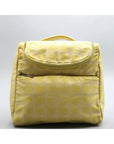 A15958 Yellow color fabric new travel backpack and crossbag CH