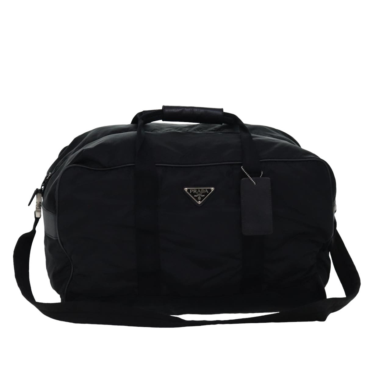PRD Boston Bag Nylon 2way Black Auth 76660