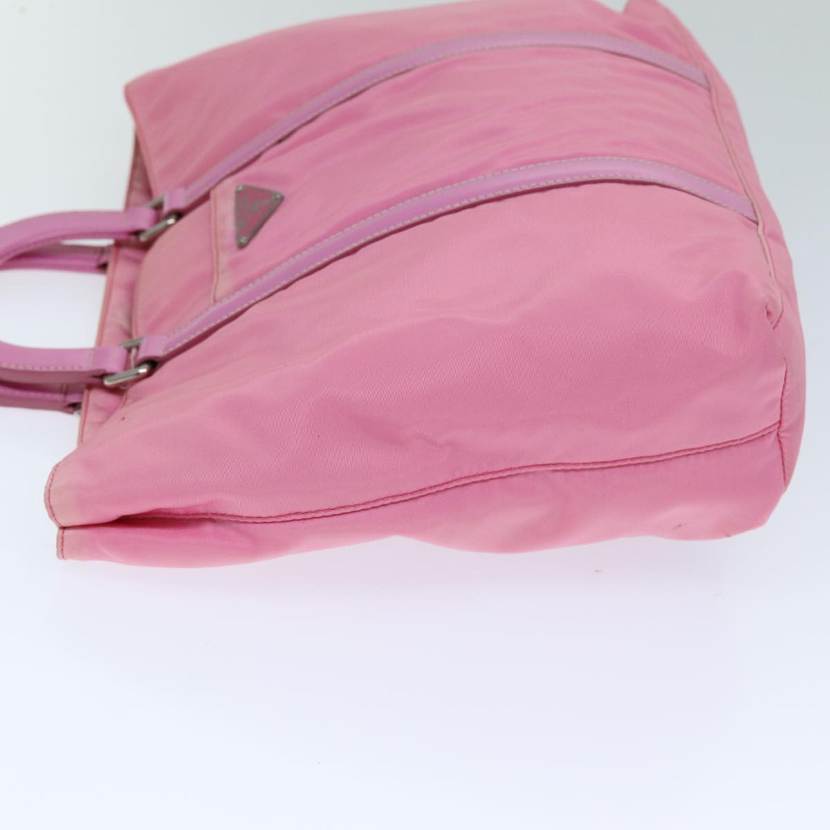 PRD Hand Bag Nylon 2way Pink Auth 76801