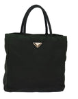 PRD Hand Bag Nylon Khaki Auth 76966
