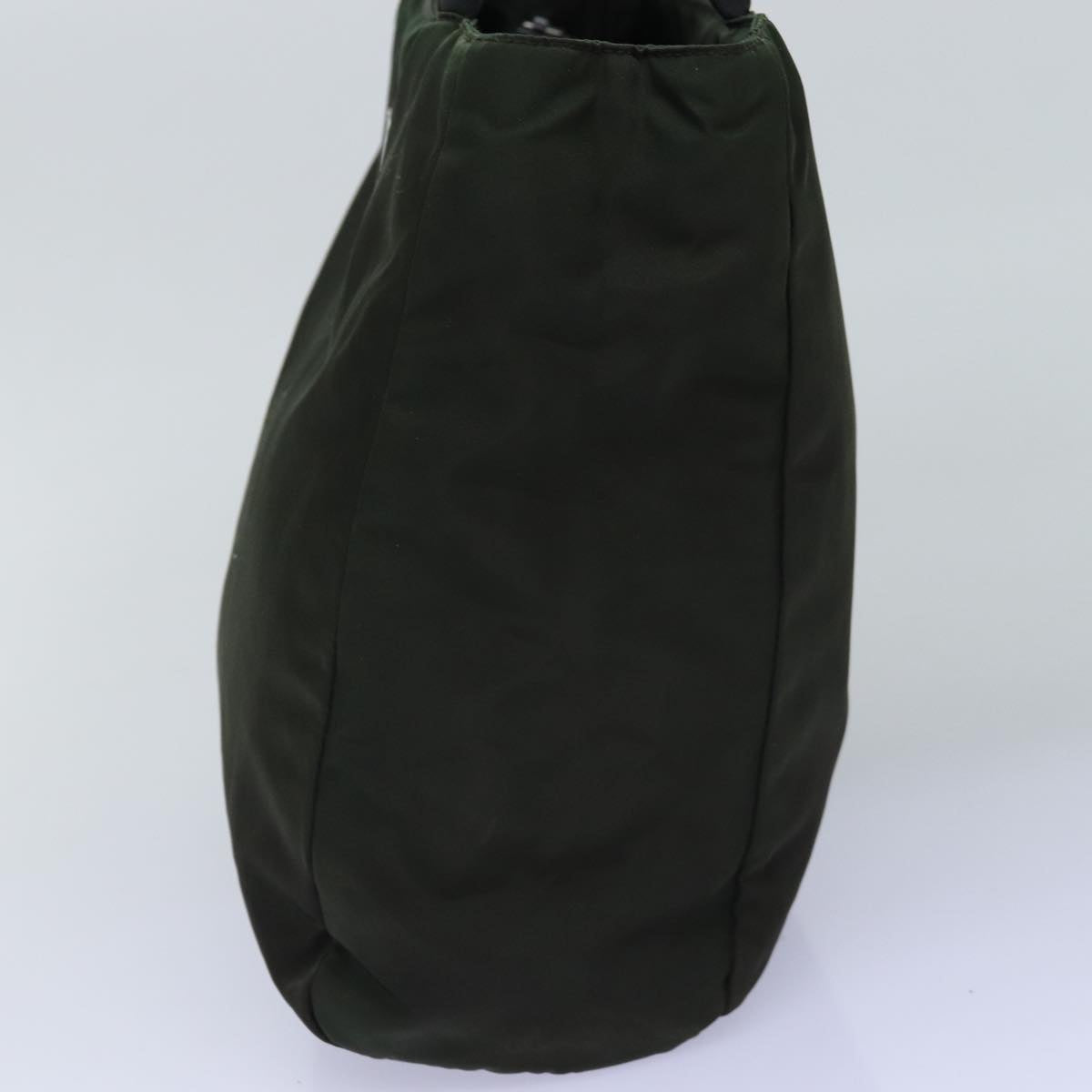 PRD Hand Bag Nylon Khaki Auth 76966