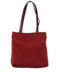 PRD Hand Bag Nylon Red Auth 76974