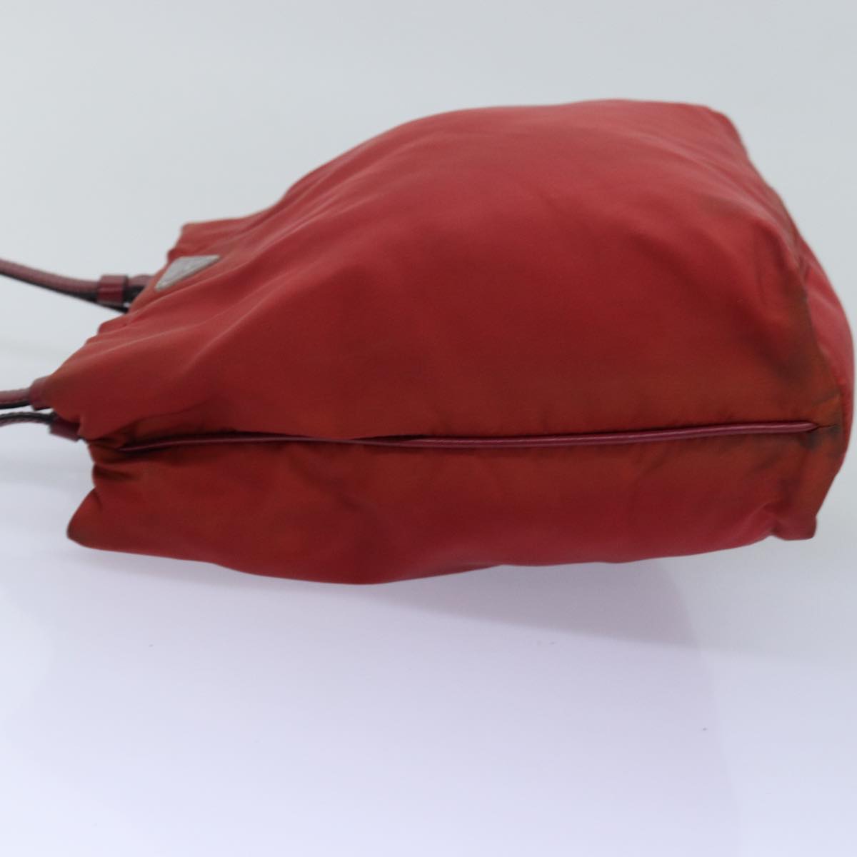 PRD Hand Bag Nylon Red Auth 76974