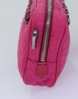 PRD Chain Hand Bag Nylon Pink Auth 76979