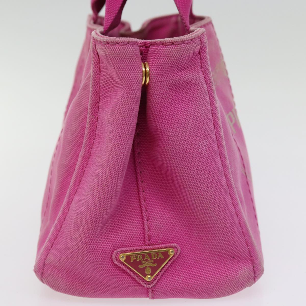 PRD Canapa PM Hand Bag Canvas 2way Pink Auth 76984