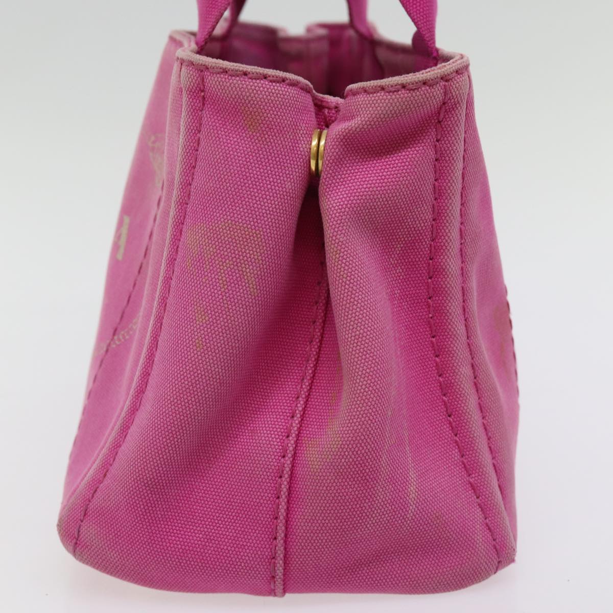 PRD Canapa PM Hand Bag Canvas 2way Pink Auth 76984