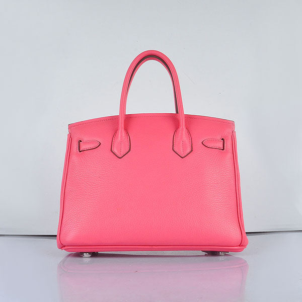 HMS Birkin 30cm Togo leather Handbags Lip Pink Sliver