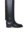 BBERRY Black Leather Boots Woman