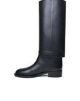 BBERRY Black Leather Boots Woman