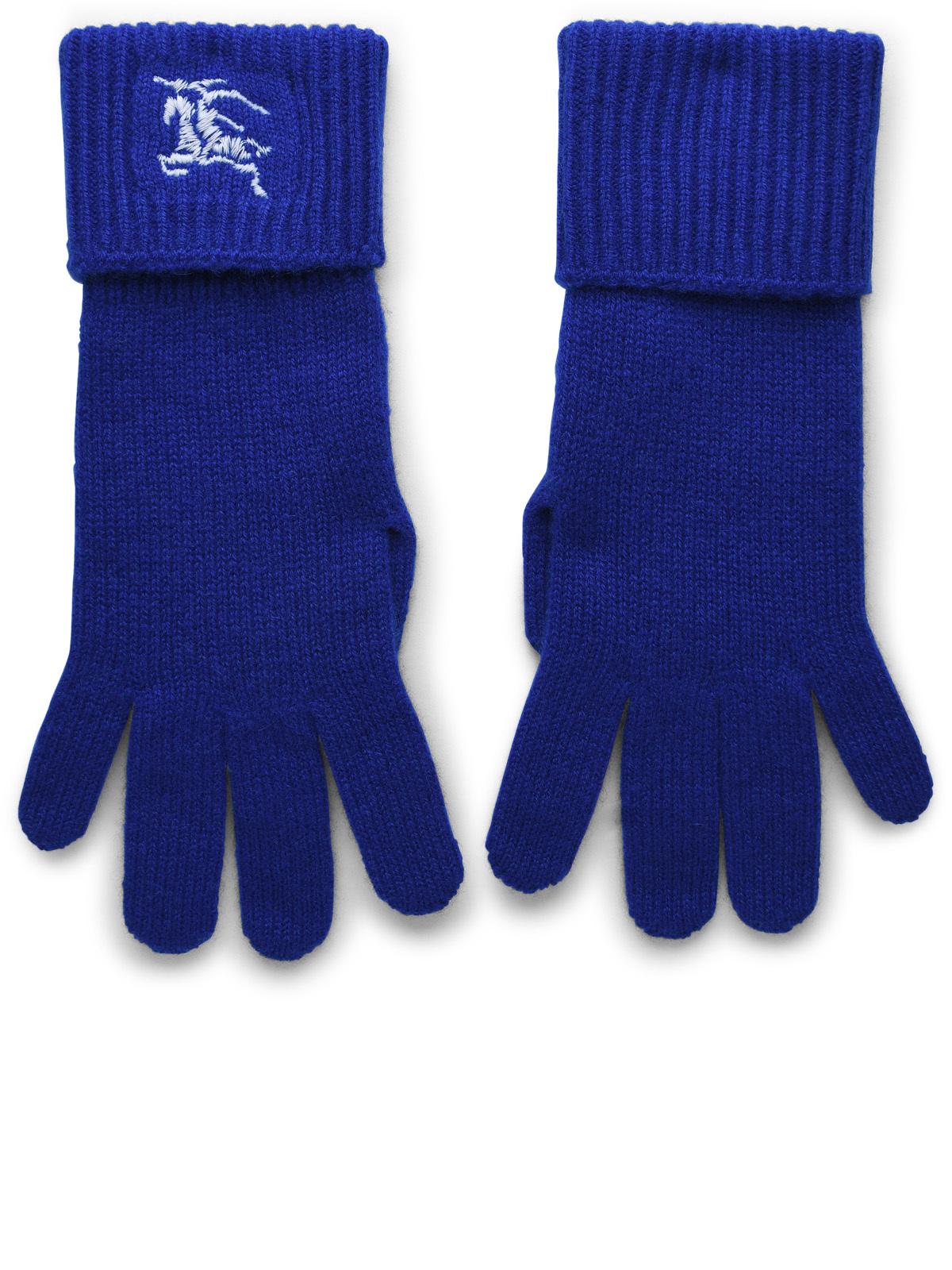 BBERRY Blue Cashmere Blend Gloves Woman