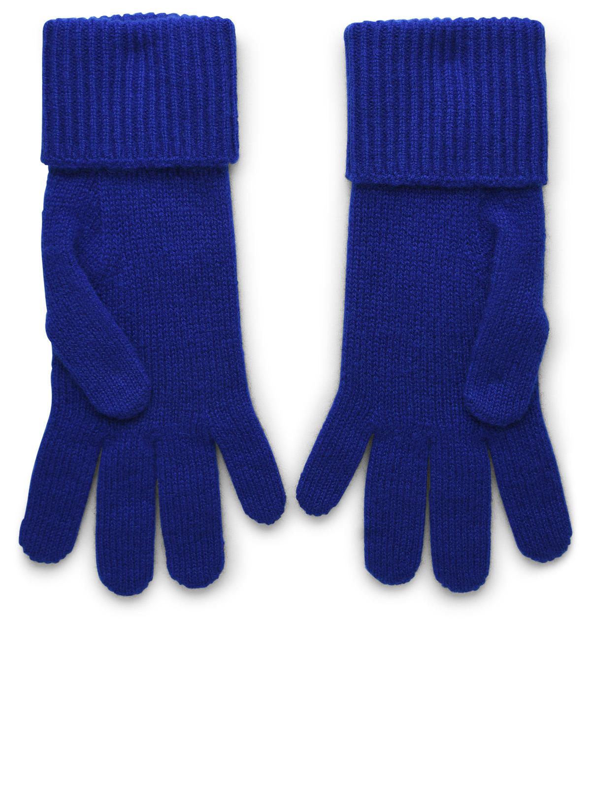 BBERRY Blue Cashmere Blend Gloves Woman