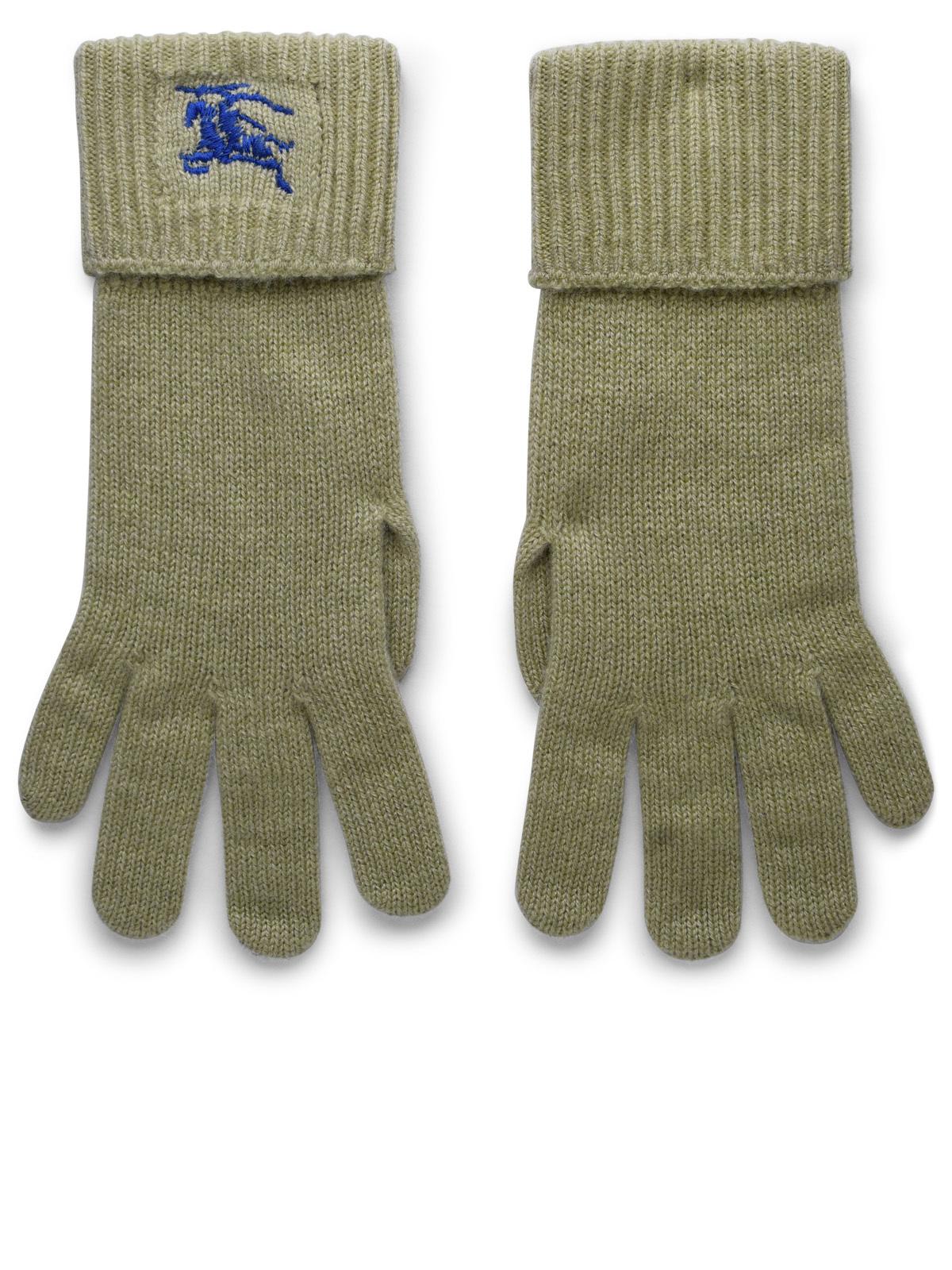 BBERRY Beige Cashmere Blend Gloves Woman