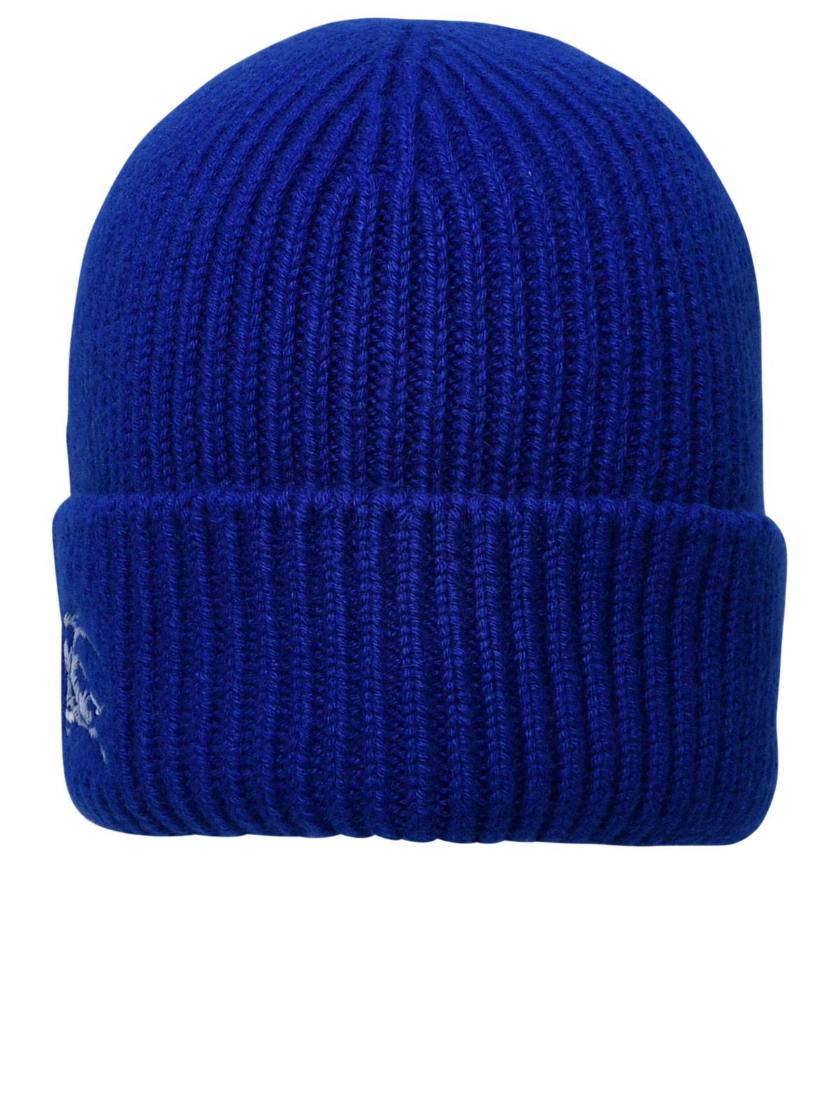 BBERRY Blue Cashmere Beanie Woman