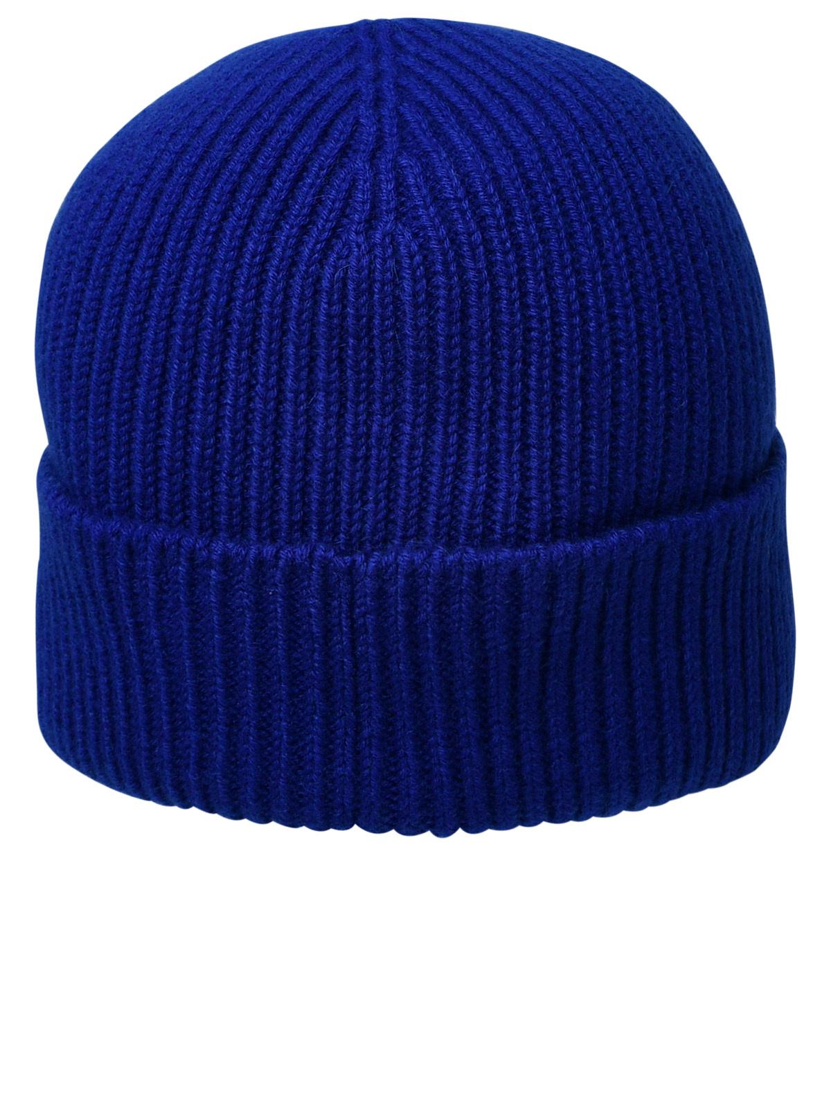 BBERRY Blue Cashmere Beanie Woman