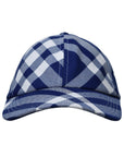 BBERRY 'Check' Blue Wool Blend Hat Woman
