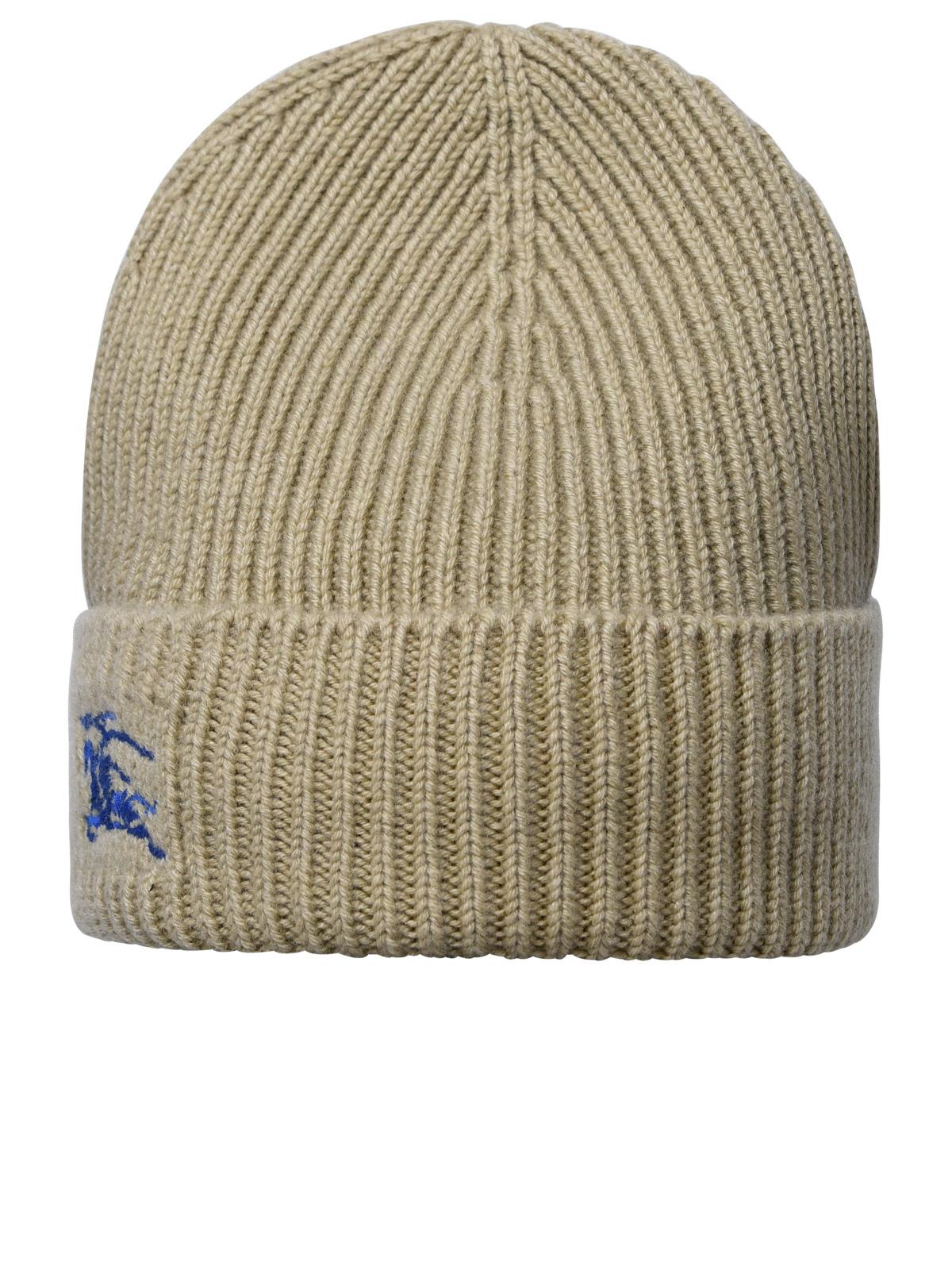 BBERRY Beige Cashmere Beanie Woman