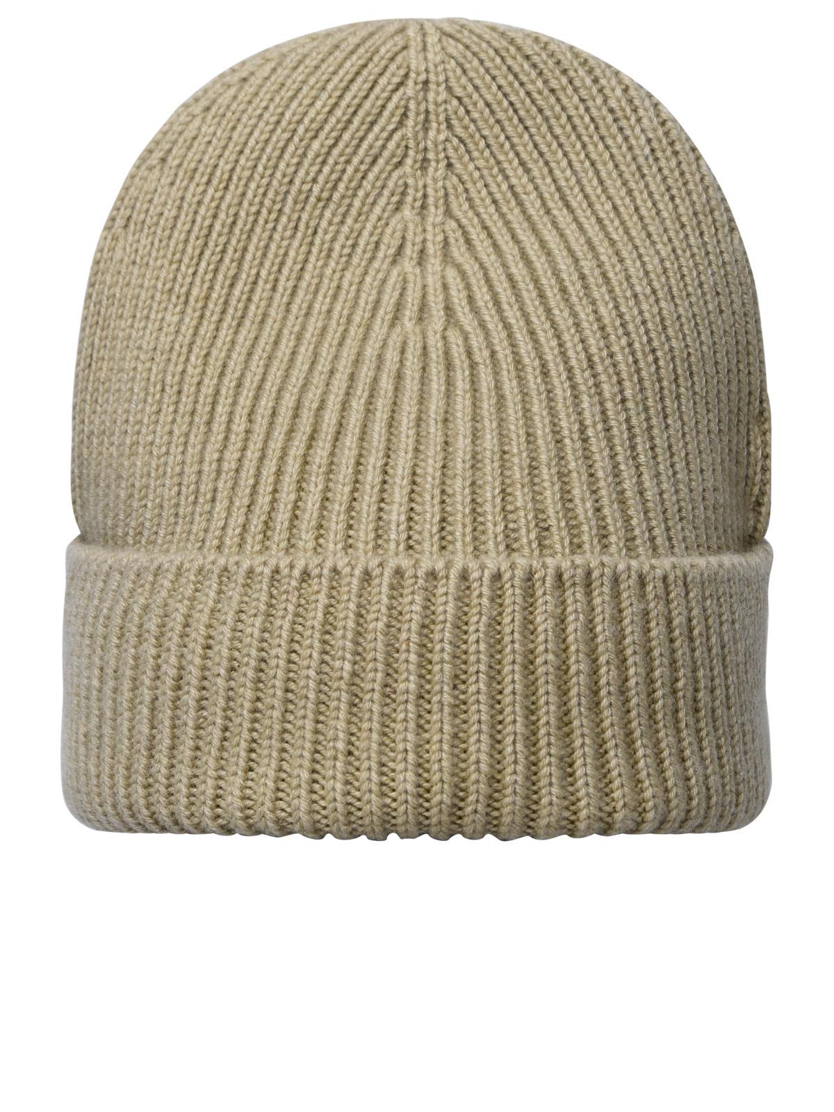 BBERRY Beige Cashmere Beanie Woman