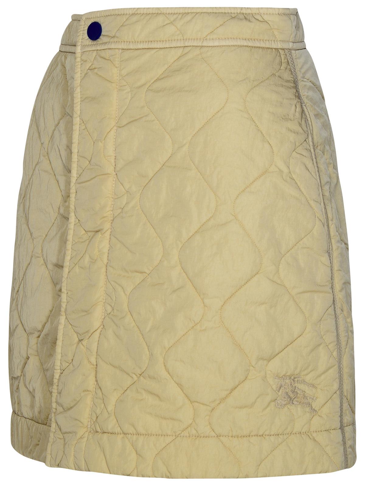 BBERRY Beige Nylon Miniskirt Woman