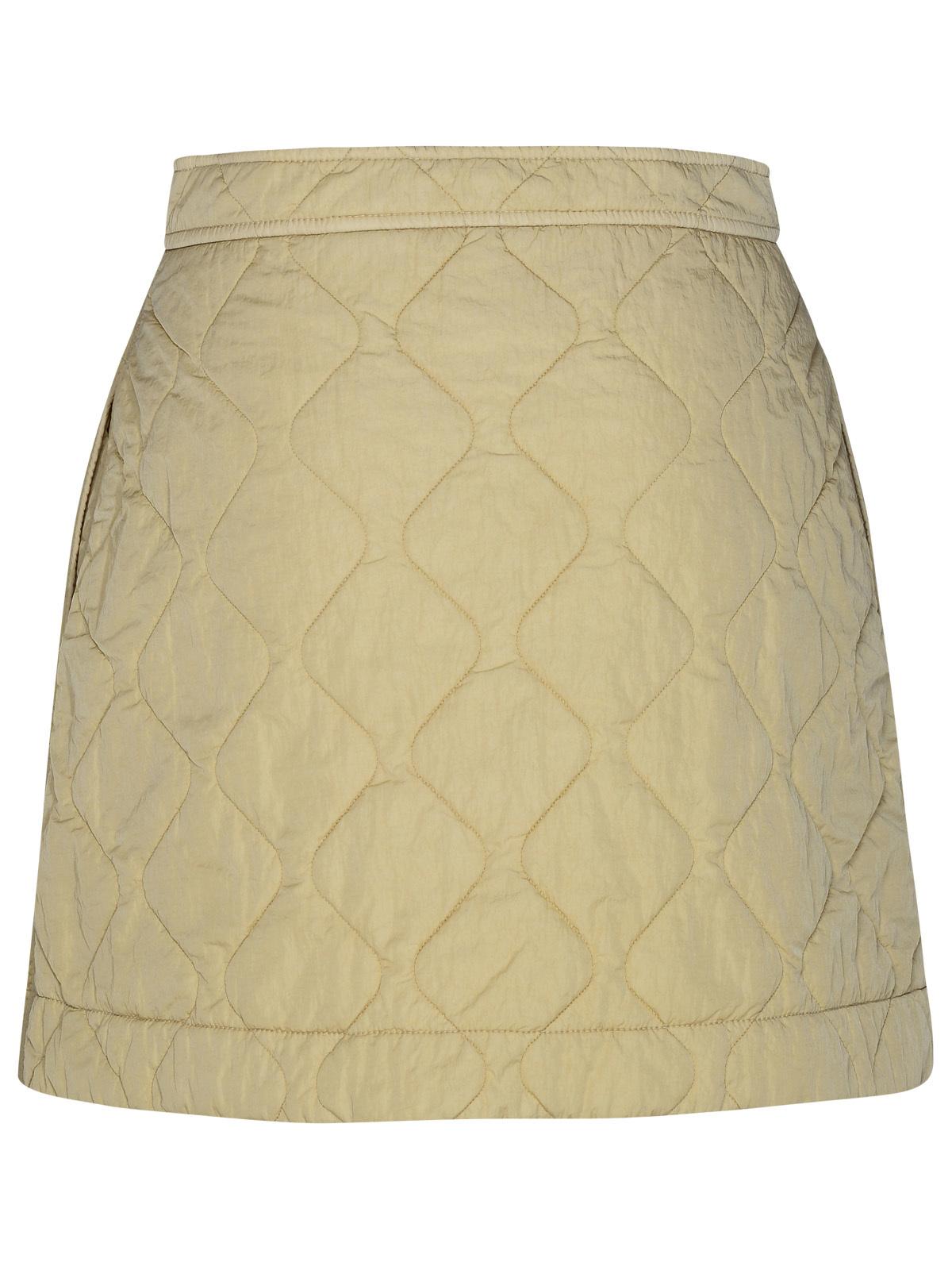 BBERRY Beige Nylon Miniskirt Woman