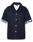 BBERRY Blue Cotton Shirt Woman