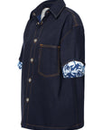 BBERRY Blue Cotton Shirt Woman