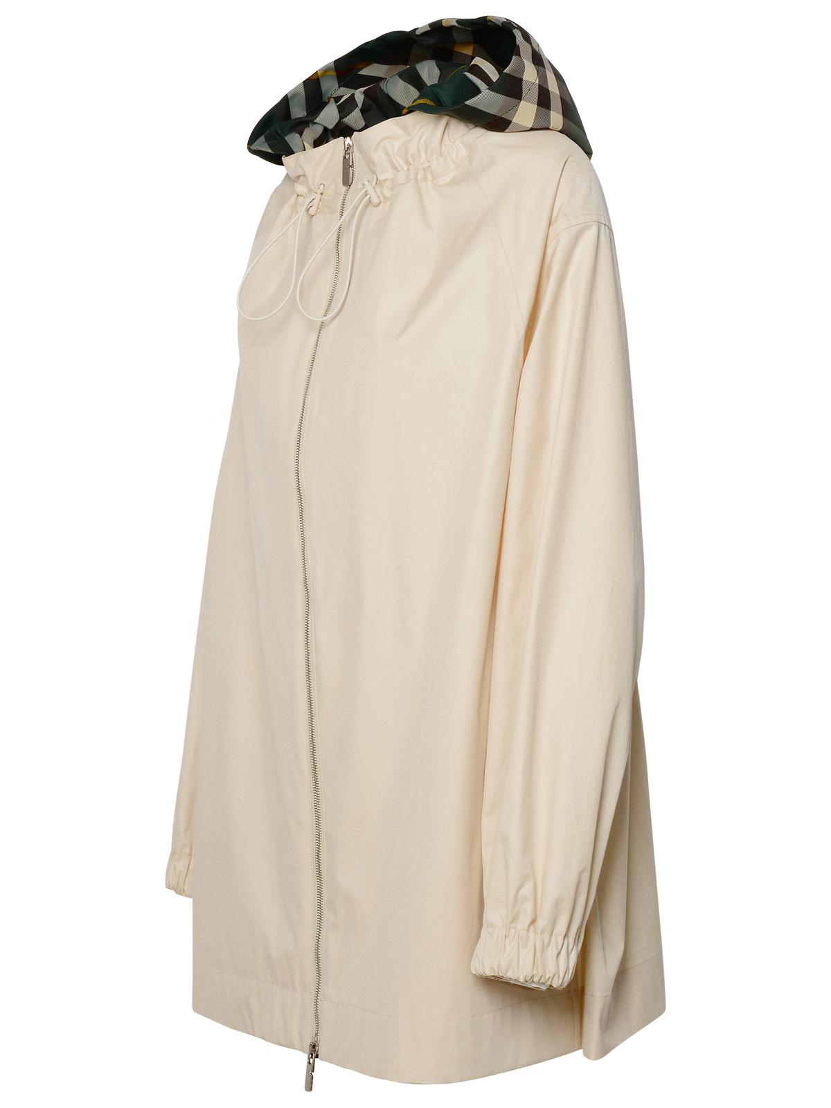 BBERRY Beige Cotton Trench Coat Woman