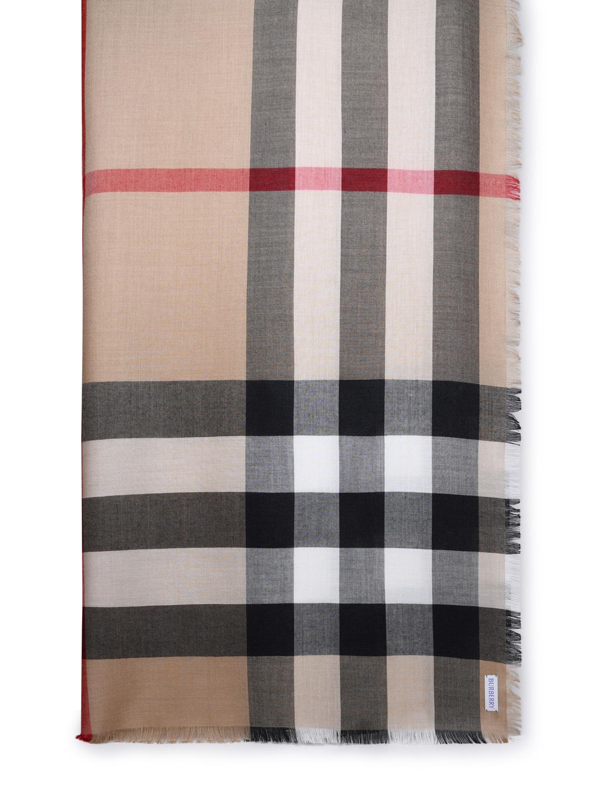 BBERRY Beige Cashmere Blend Scarf Man