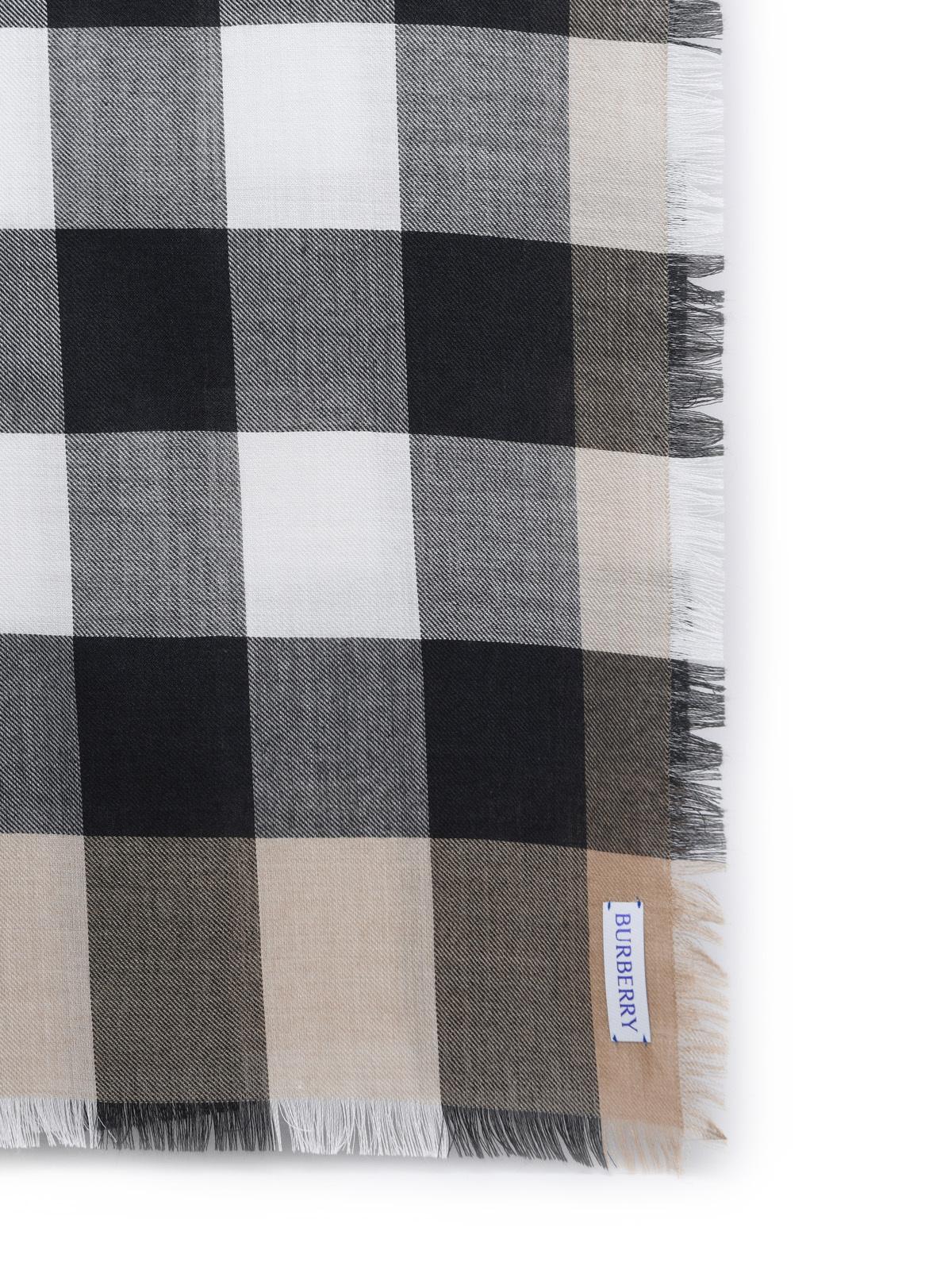 BBERRY Beige Cashmere Blend Scarf Man