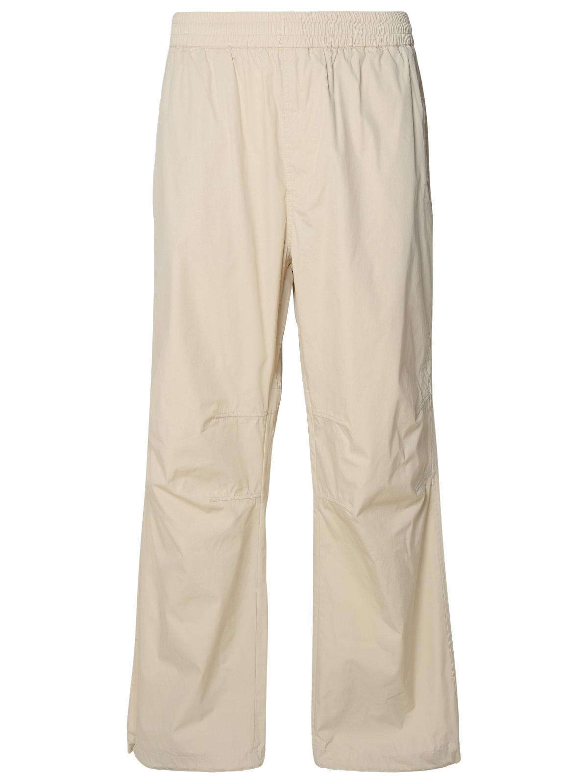 BBERRY Beige Cotton Blend Trousers Man