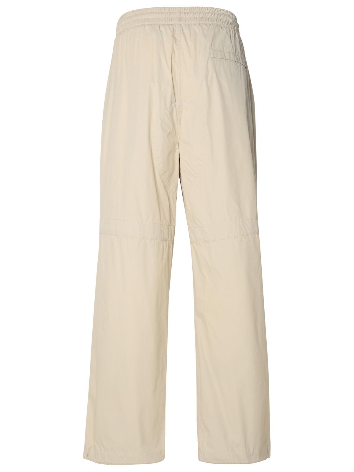 BBERRY Beige Cotton Blend Trousers Man
