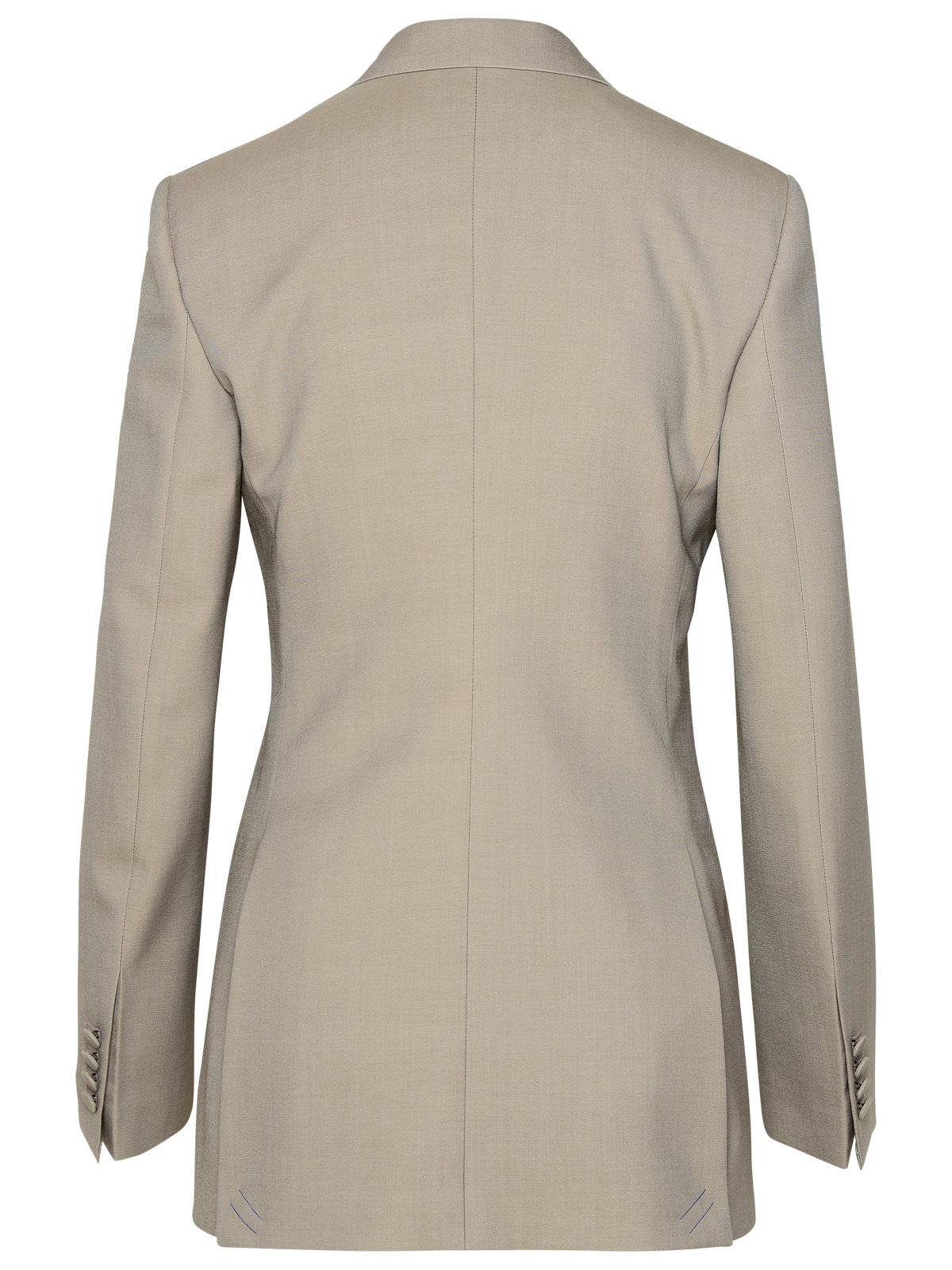 BBERRY Beige Virgin Wool Blazer Woman