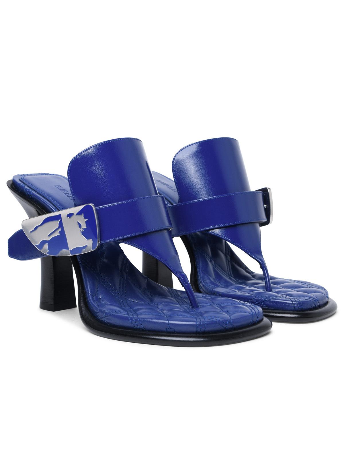 BBERRY 'Bay' Blue Leather Sandals Woman