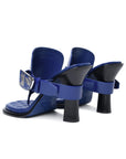 BBERRY 'Bay' Blue Leather Sandals Woman