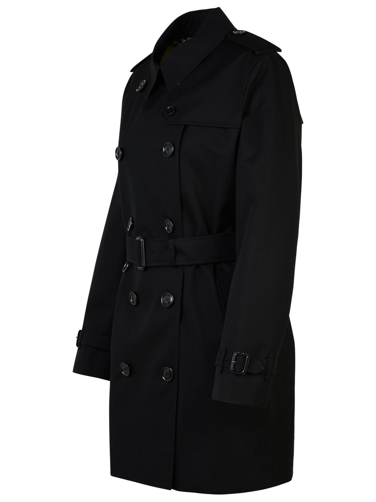 BBERRY 'Kensington' Black Polyester Trench Coat Woman