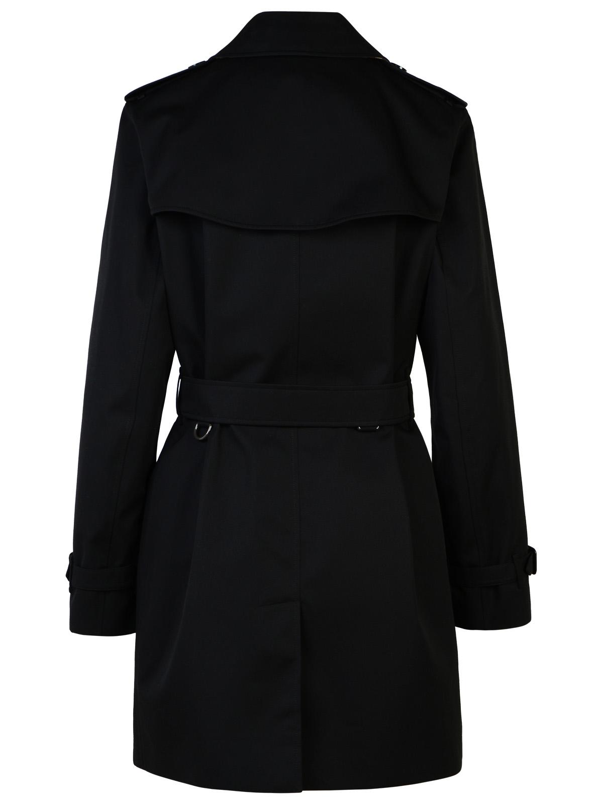 BBERRY 'Kensington' Black Polyester Trench Coat Woman