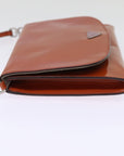 PRD Hand Bag Enamel Orange Auth 77205