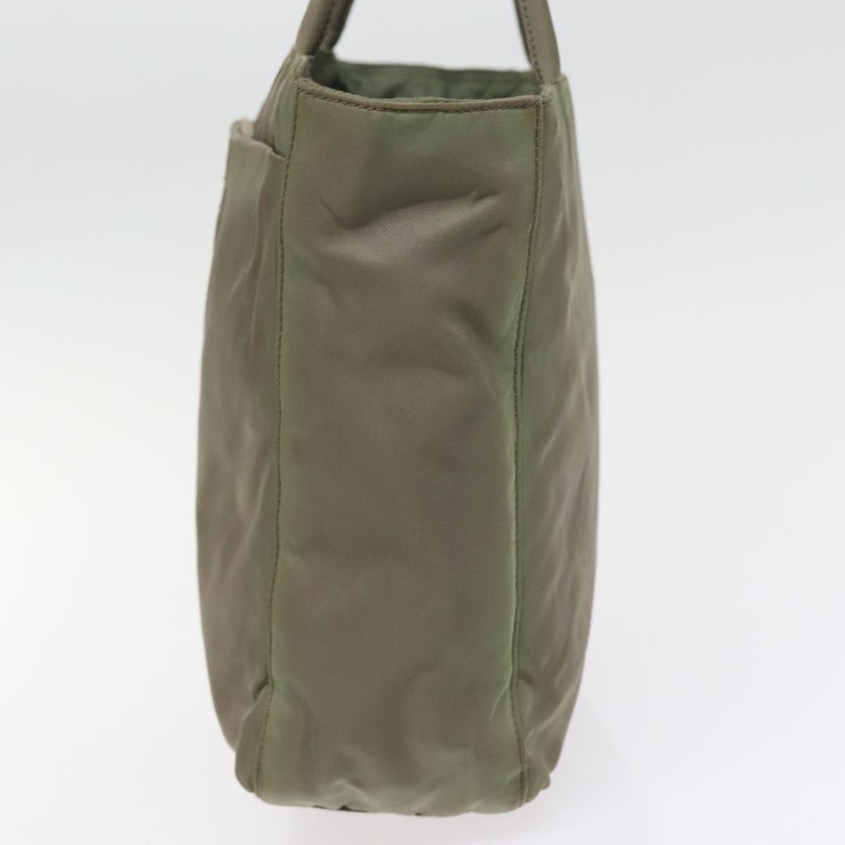 PRD Hand Bag Nylon Khaki Auth 77350