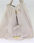 PRD Canapa MM Hand Bag Canvas 2way Gray Auth 77360